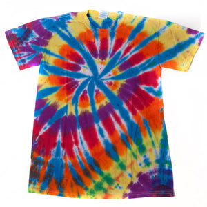 Tie - Dye Rainbow Swirl T-shirt Funny Hippy Retro Sixties Size 3XL Tee Shirt