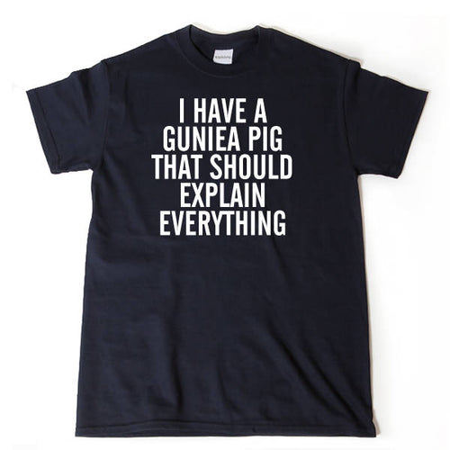 I Have A Guinea Pig That Should Explain Everything T-shirt