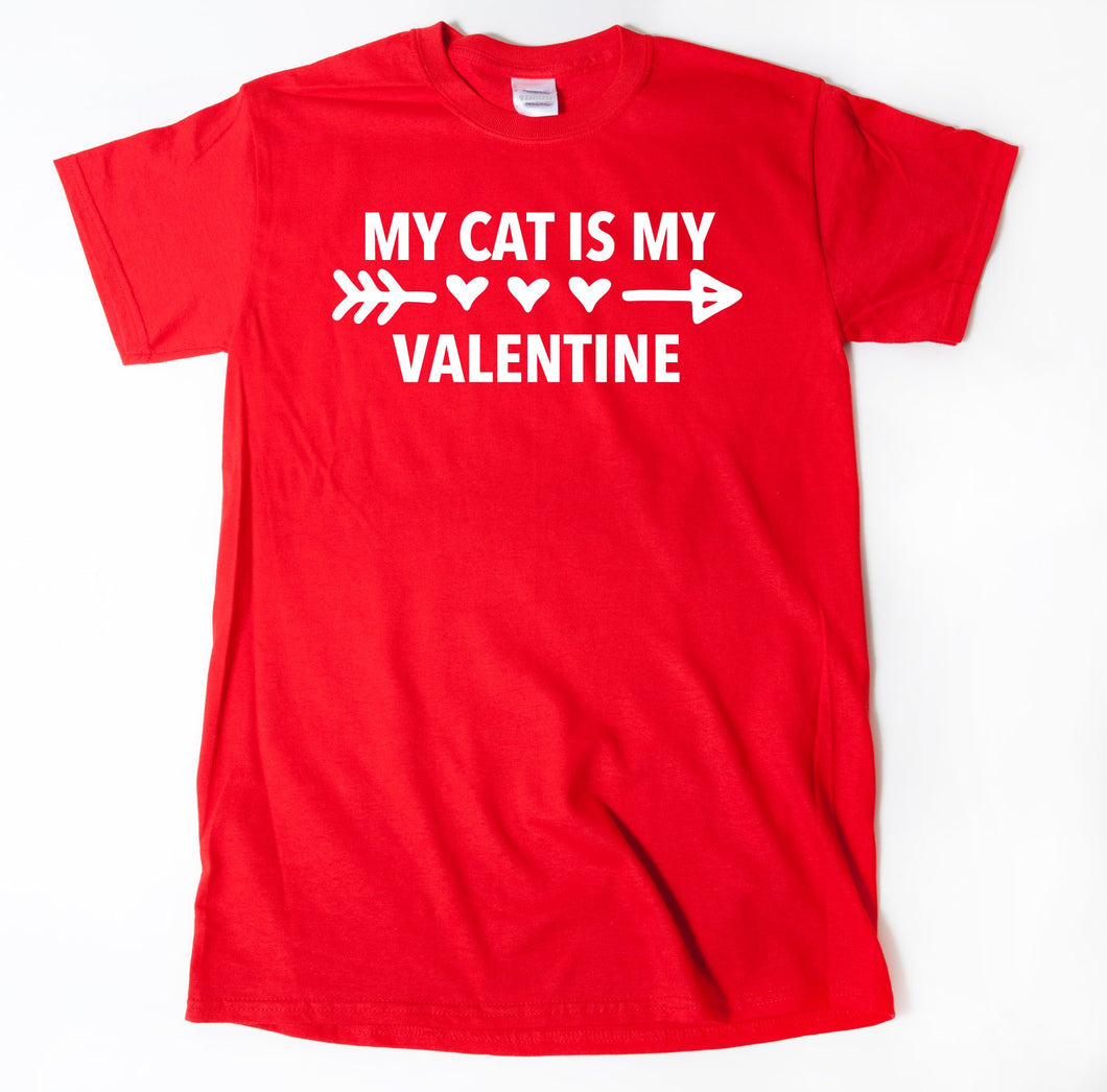 My Cat Is My Valentine T-shirt